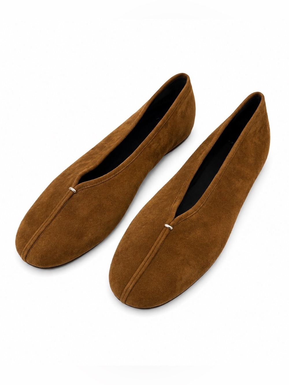 Vince Ori Suede Ballet Flats | Brown | Size 6 | NWOB